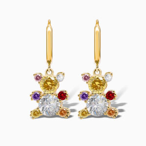 Aurora Bear Charm Earrings