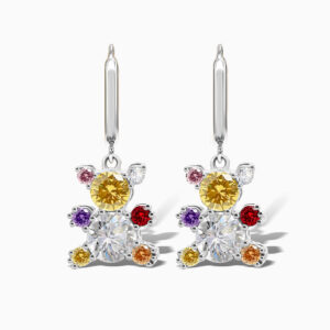 GemBear Hug Earrings