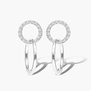 Frost Circle Earrings