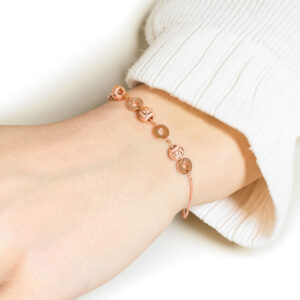 Rose Orbit Link Bracelet