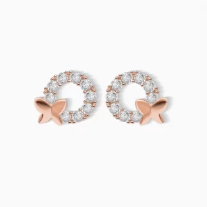 Rose Flutter Stud Earrings