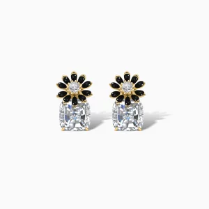 Noir Daisy Stud Earrings