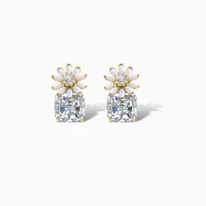 Golden Daisy Stud Earrings