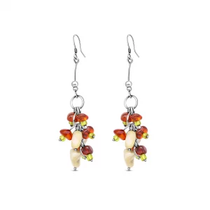 Amber Orchard Cluster Earrings