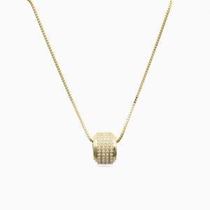 Auric Glow Barrel Pendant