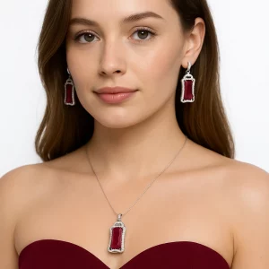 Rubria Cartouche Pendant Set