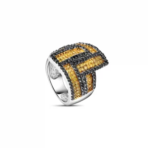 Obsidian Ember Luxe Ring