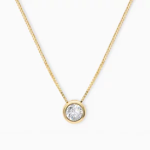 Aurelia Bezel Solitaire Pendant