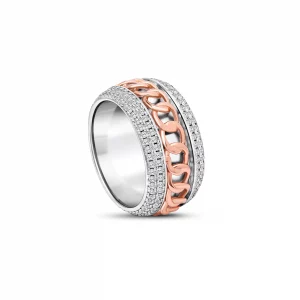 Rosaria Link Band Ring