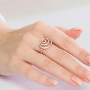 Rose Spiral Muse Ring