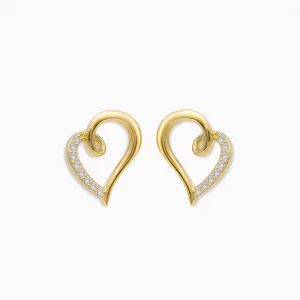 Golden Embrace Stud Earrings